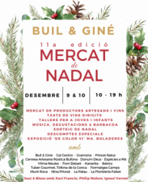 You are currently viewing 11a EDICIÓ MERCAT DE NADAL BUIL & GINÉ: 9 i 10 de desembre
