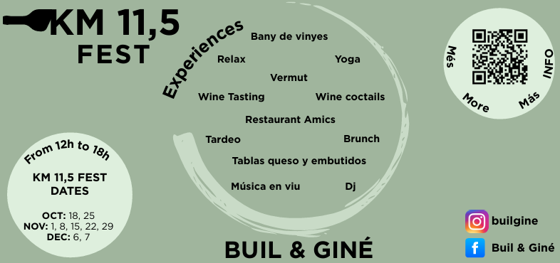 You are currently viewing KM 11,5 FEST TARDOR· CICLE DE VINS I MÚSICA        “Música, vi i bona energia al cor del Priorat. Entrada lliure”.